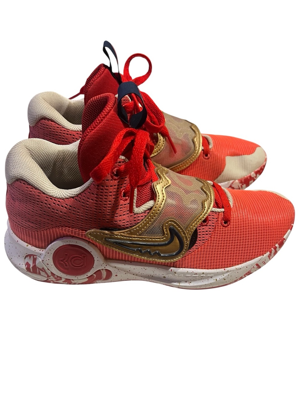 Nike KD Trey 5 X 'University Red Metallic Gold' men’s size 9.5